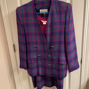 3-piece Plaid Suit, size 12